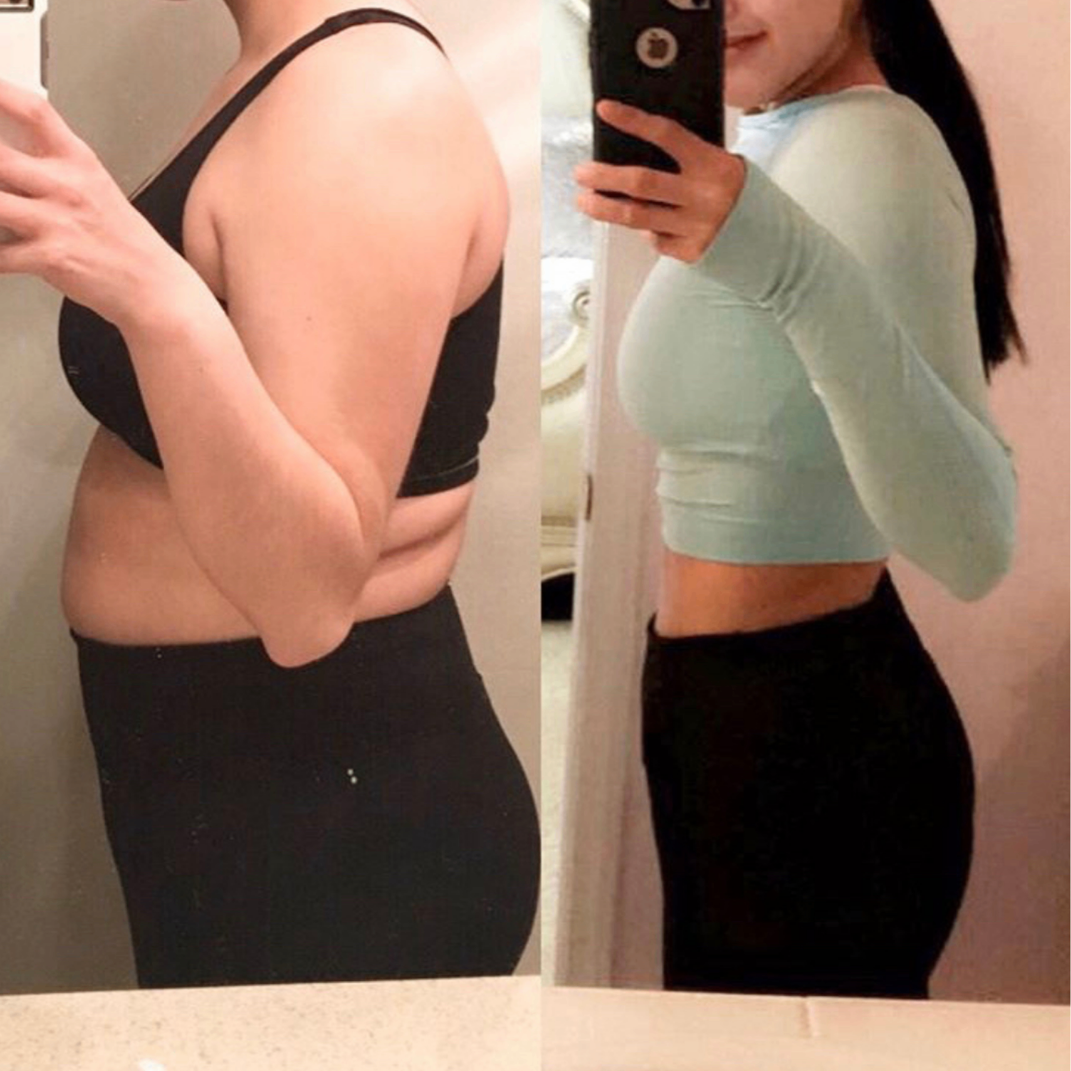 HEAT client before and after side-profile transformation